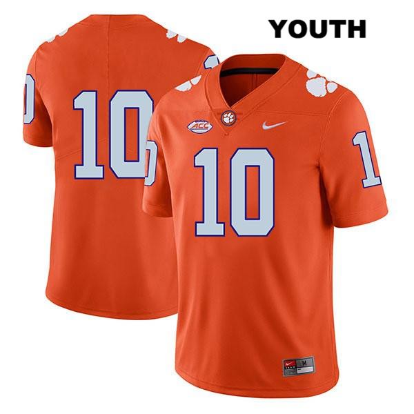 Youth Clemson Tigers #10 Baylon Spector Stitched Orange Legend Authentic Nike No Name NCAA College Football Jersey XBL4746QV